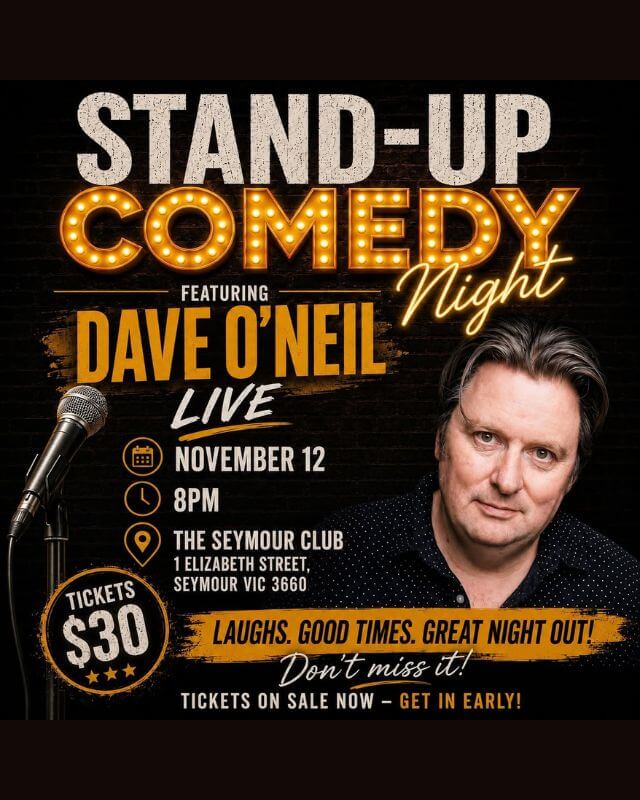 Featured image for “Dave O’Neil Stand-Up Comedy Night at The Seymour Club”