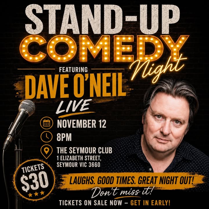 Featured image for “Stand-Up Comedy Night with Dave O’Neil at Seymour Club”