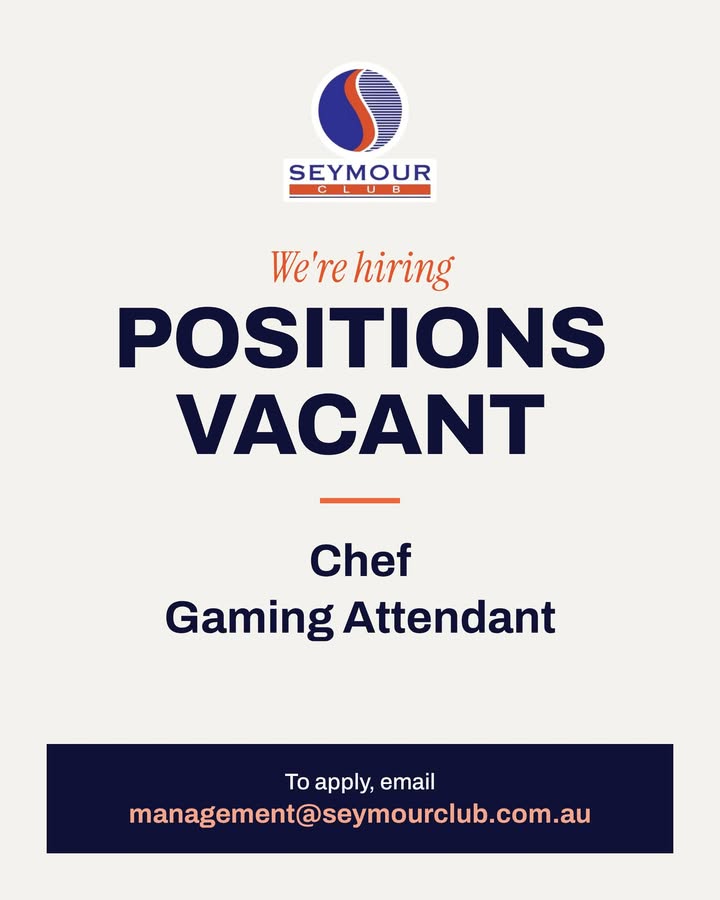Featured image for “We’re Hiring a Chef and Gaming Attendant at Seymour Club”